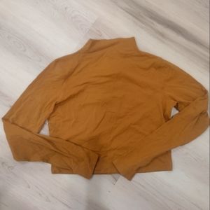 long sleeve crop top